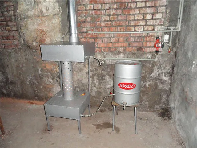 Установка печи для дома с водяным контуром отопления